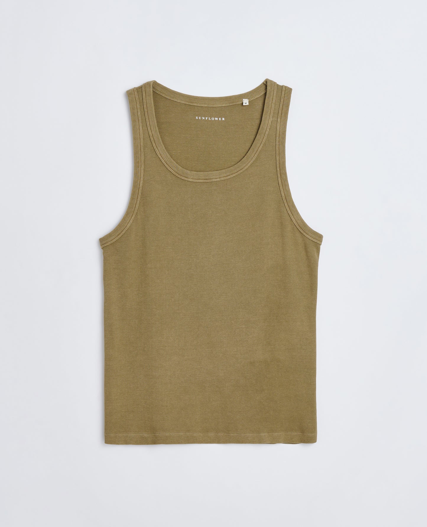 RIB TANK TOP KHAKI