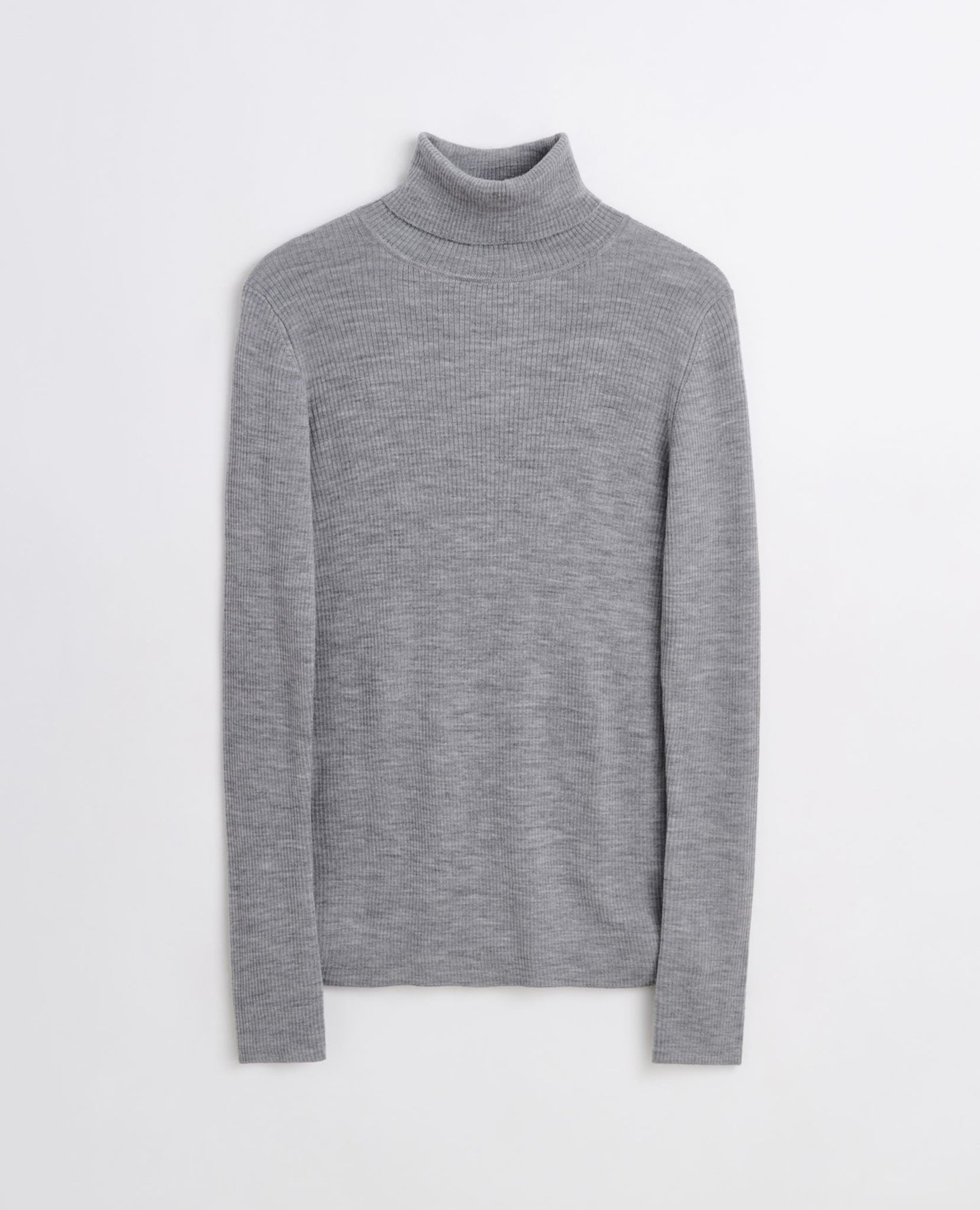 MERINO RIB TURTLE NECK