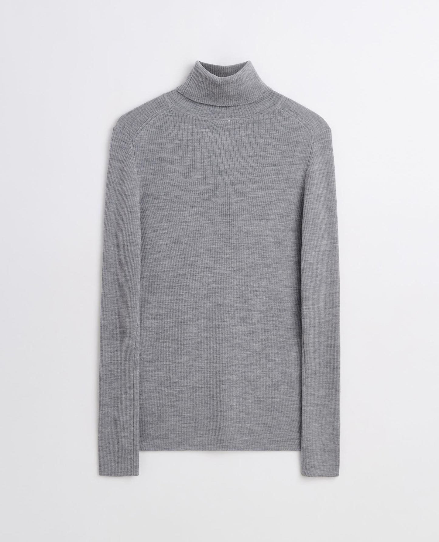 MERINO RIB TURTLE NECK