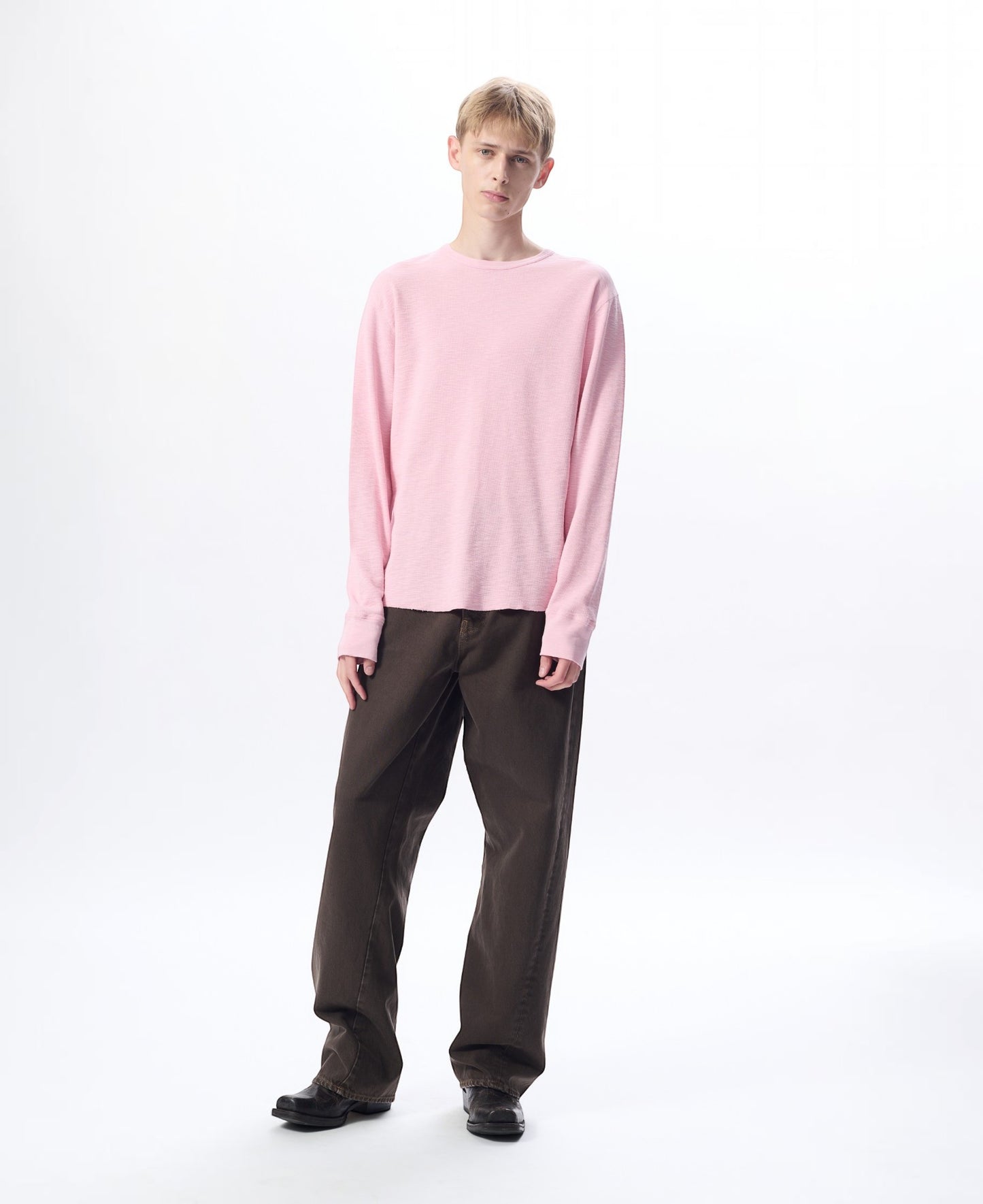 WAFFLE TEE LS