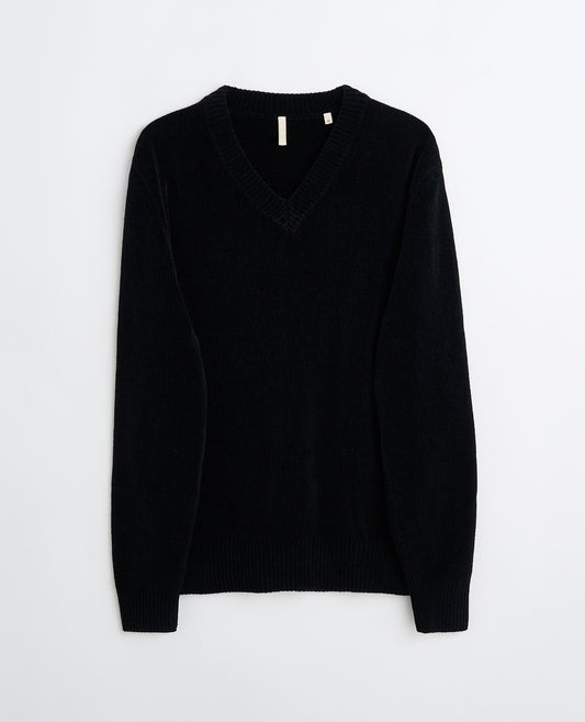 Moon V-neck Chenile