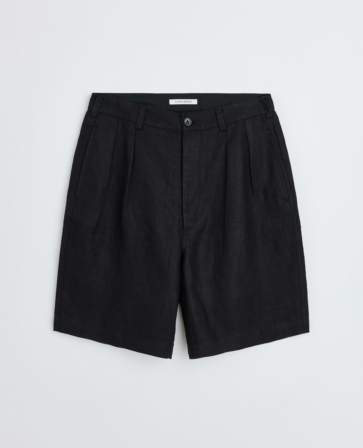 PLEATED LINEN SHORT