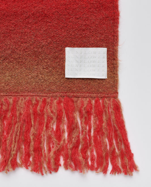 OMBRE SCARF . RED