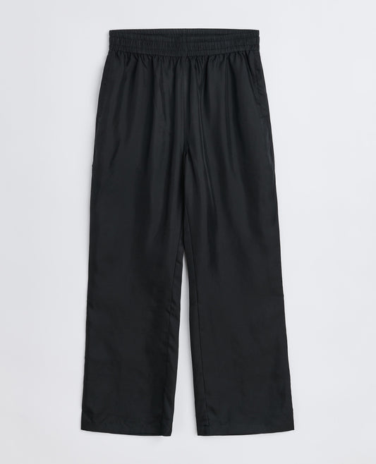 SILK PANT . BLACK