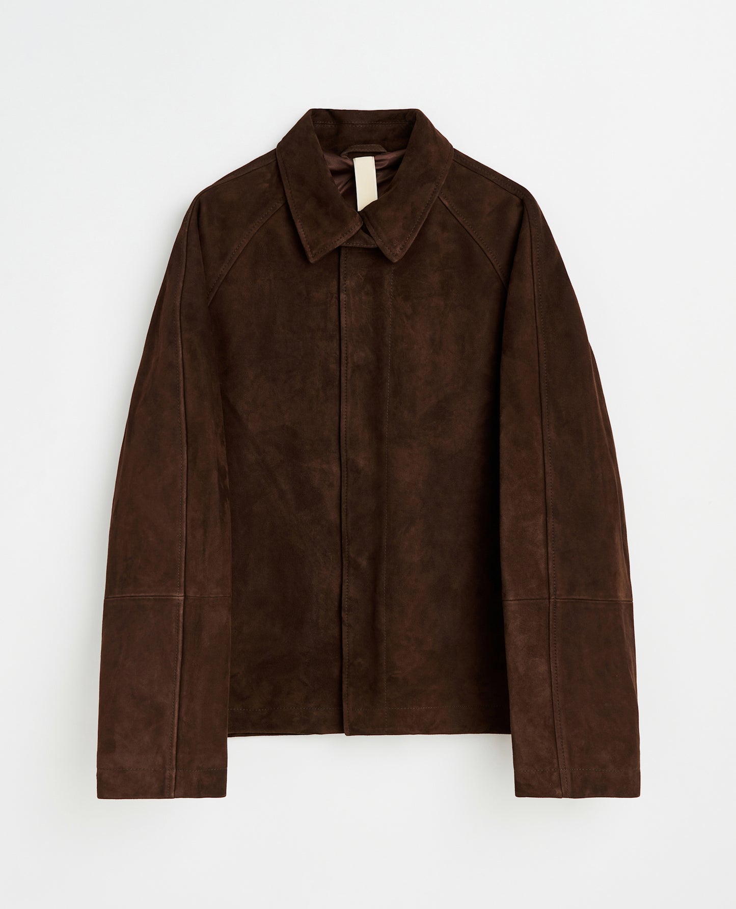 Short Raglan Suede Jacket