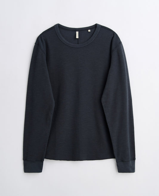 WAFFLE TEE LS