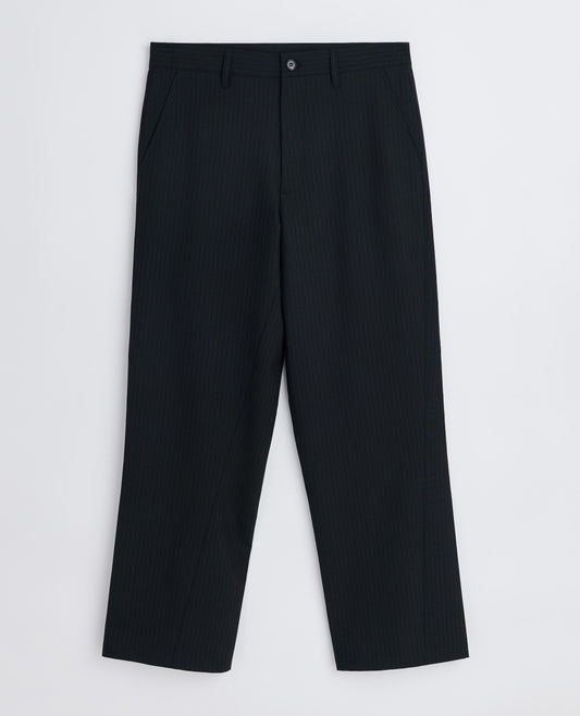 WIDE TWIST TROUSER . ANTRACITE STRIPE