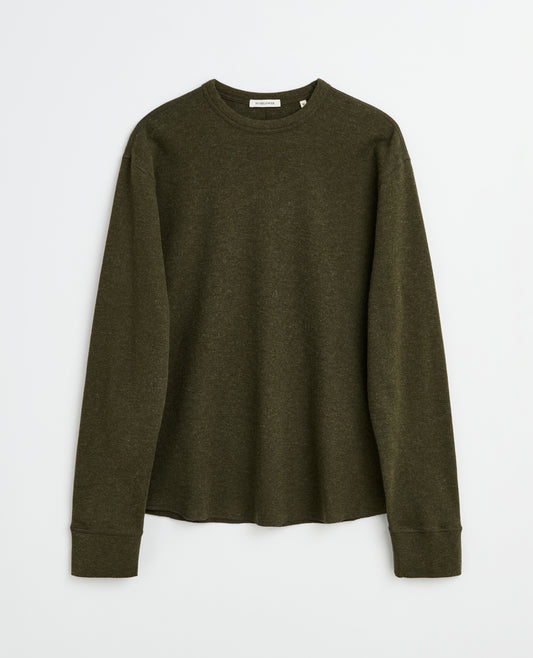 WOOL WAFFLE TEE LS