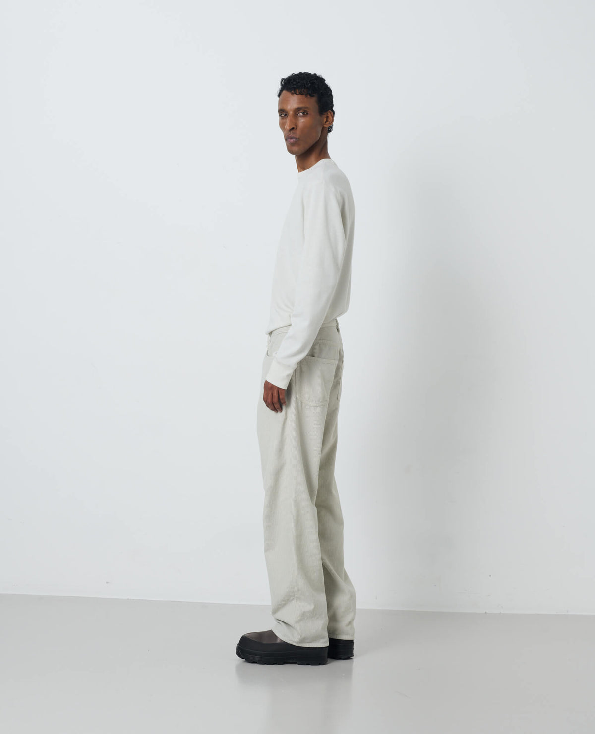 WOOL WAFFLE TEE LS