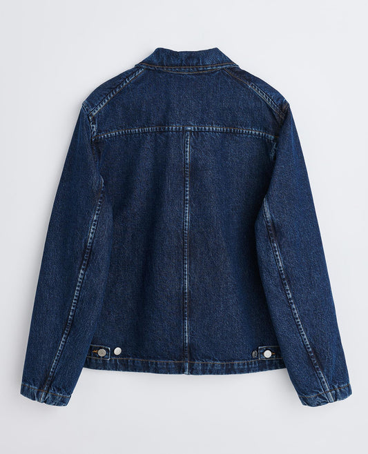 WORKER JACKET . RINSE BLUE